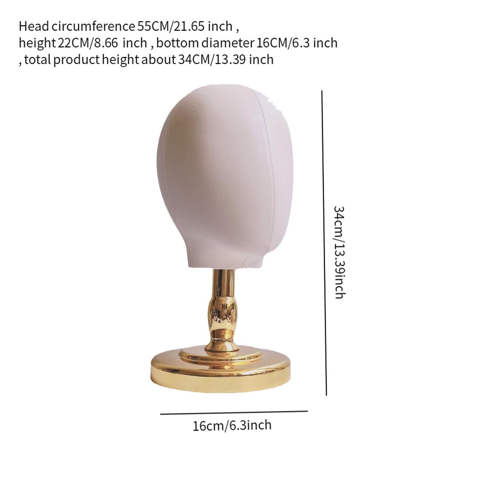 Menolana Menolana Mannequin Head Model Wig Head Hat Rack Multipurpose Hat Display Stand Wig Holder for Home Shopping Mall Personal Use Hats Wig, Gold Base
