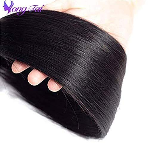 Yuyongtai Malaysian Single Straight Virgin Human Hair Bundles 26" inch 9A Malaysian Straight Human Hair Weave 100% Unprocessed Virgin Weft Bundles 1B Color Human Hair Extensions