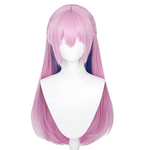 Long pink cosplay wig hotsell