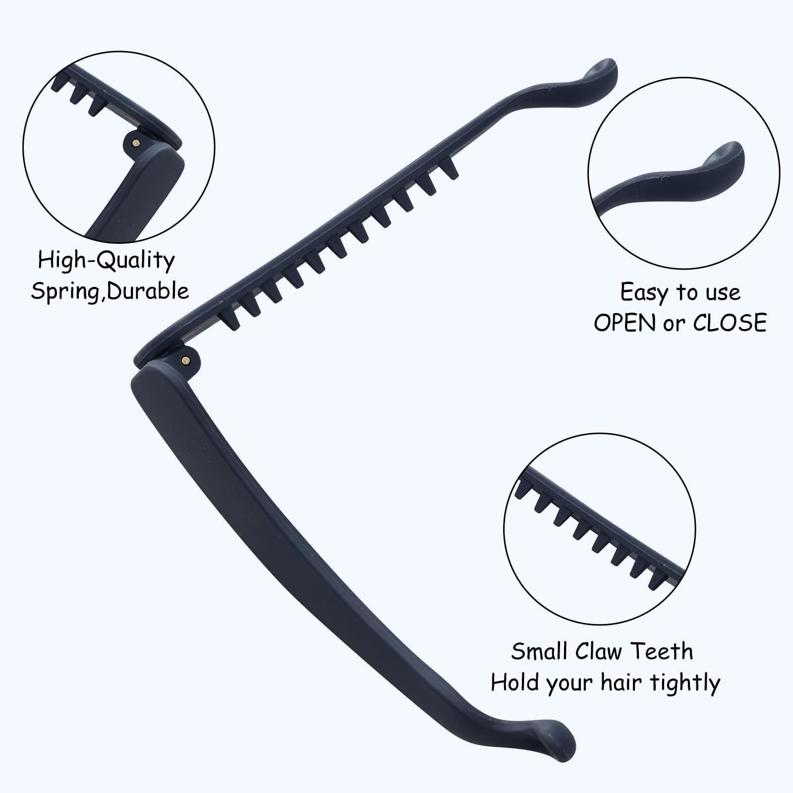 Anboor 8Pcs Banana Hair Clips for Women Thin Hair,Strong Holder 4.3" Large Cute Ponytail Matte Banana Clip Hairs for Fine Hair,No Slip Girl Ladies Beauty Clamp Clasp Clip Xmas New Year Gift Stocking Stuffers