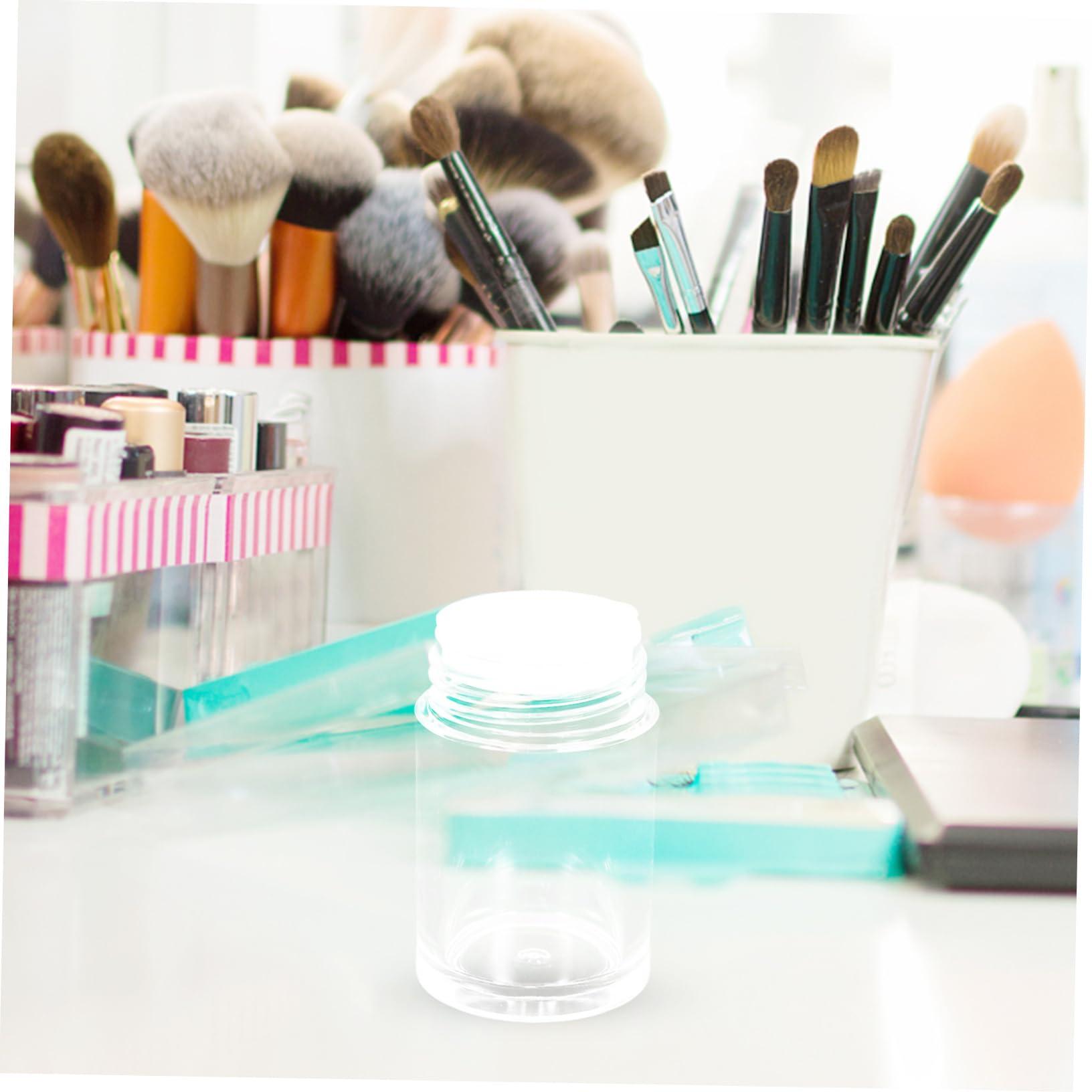 Healeved Healeved 6pcs Loose Powder Bottle Sifter Jars Empty Travel Bottles Loose Powder Containers Lip Balm Tubes Empty Bulk Small Powder Talc Shaker Bottle Powder Dispenser Powder Jar Plastic