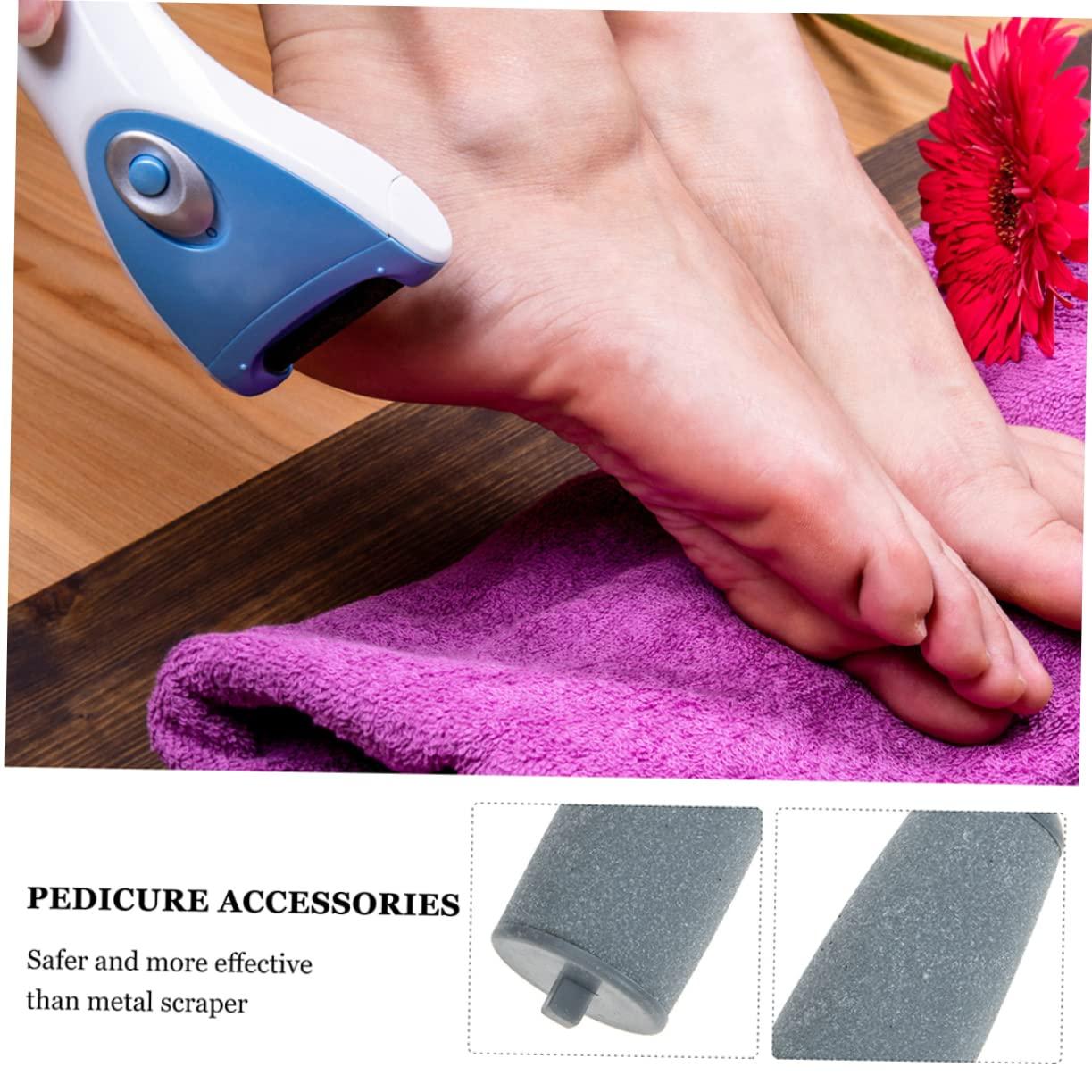FRCOLOR FRCOLOR 6pcs Foot Grinder Replacement Head Foot Remover Electric Foot Scrubber Dead Skin Remover Foot Grinder Refills Machine Repair Removal Cuticle Walker Foot File Rollers Plastic