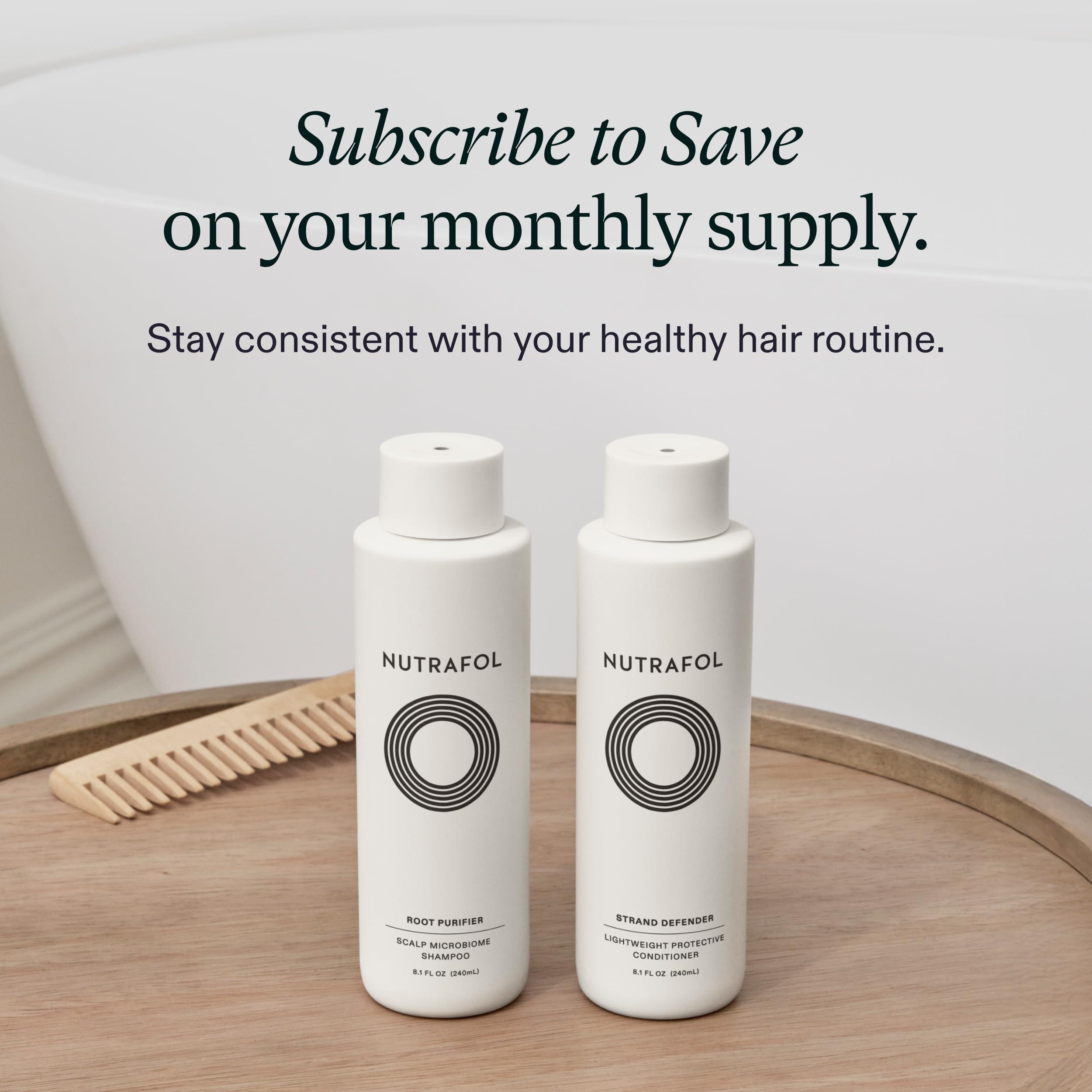 Nutrafol Nutrafol Shampoo, Cleanse and Hydrate Hair and Scalp, Improves Hair Volume, Strength and Texture, Physician-formulated for Thinning Hair, Color Safe, Sulfate Free - 8.1 Fl Oz Bottle