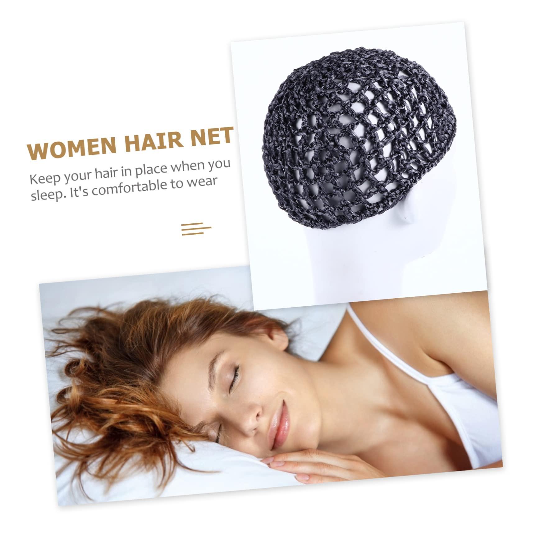 PACKOVE PACKOVE 4pcs Mesh Hair Net Heavy Duty Sleep Hair Net Bonnet Mesh Wig Cap Crochet Hair Nets for Women Hat Wig Nets Silk Wrap Hair Net Hair Net for Wig Net Hair Cap Durag Fabric