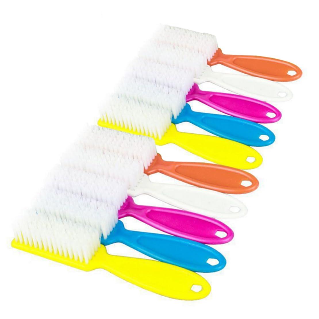 Jorzer Nail Brushes Nail Scrub Brushes Fingernail Scrubber Nails Cleaner with Long Handle Mixed Colors Nail Brushes 10 Pcs Assorted Color.