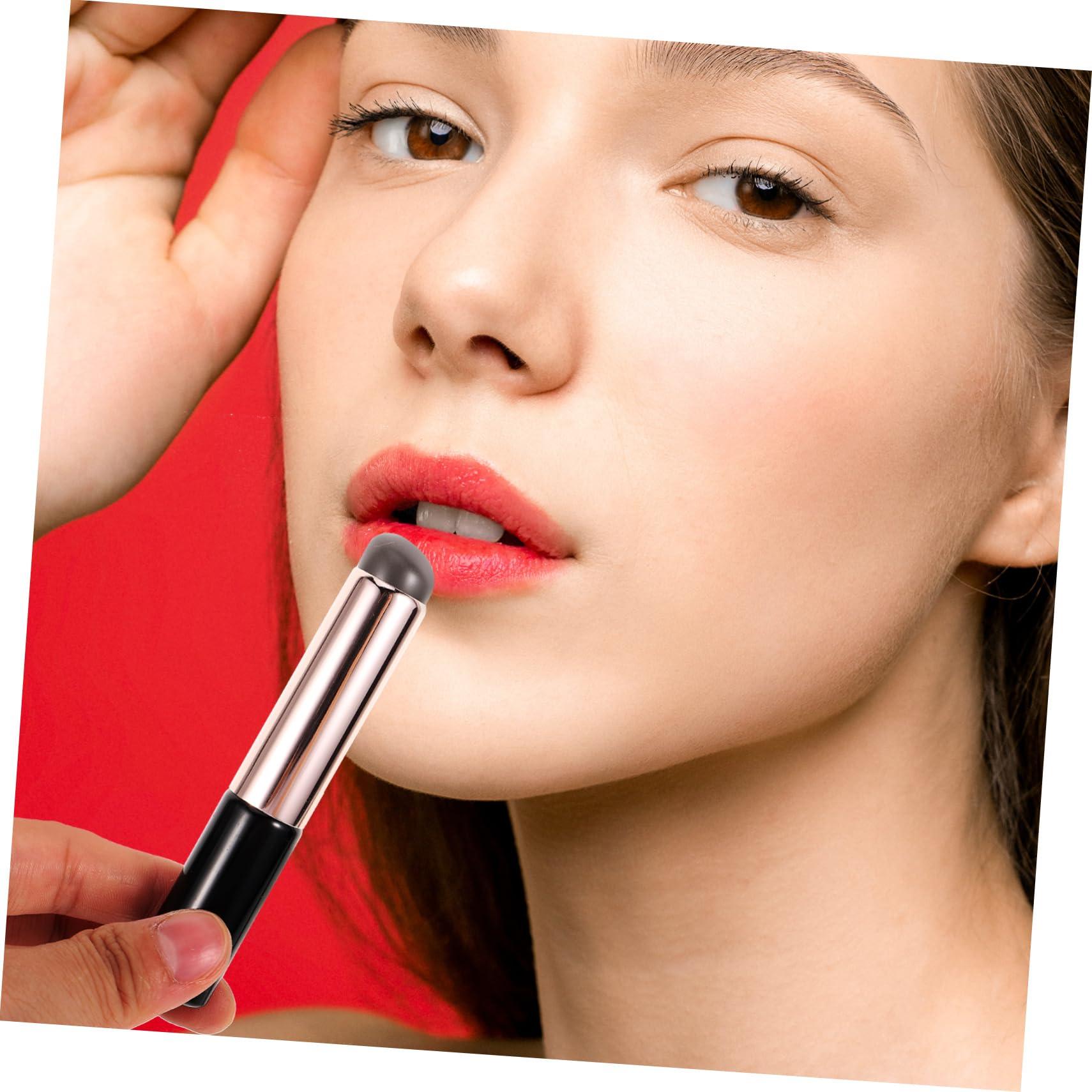 Angoily Angoily Silicone Lip Makeup Brush Applicator for Lipstick Lip Gloss Reusable Lip Brush Set of 3