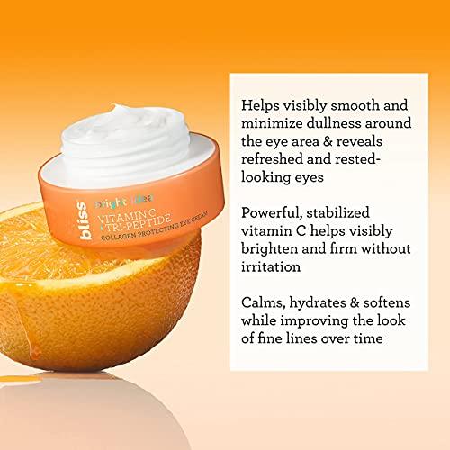 Bliss Bliss Bright Idea Vitamin C Bundle | Vitamin C Brighening and Collagen Protecting Moisturizer, Serum & Eye Cream