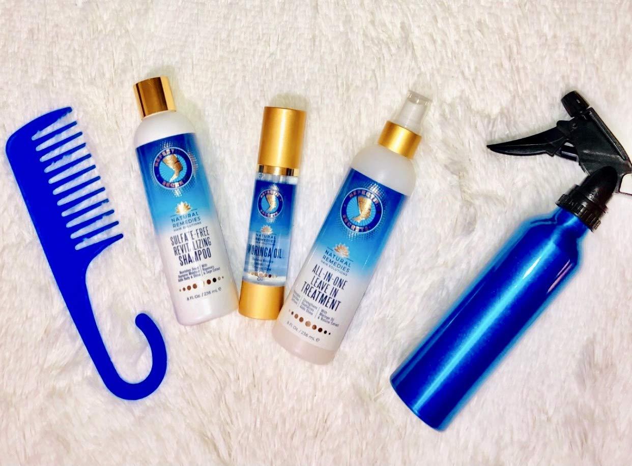 Nefertiti's Secrets Nefertitis Secrets Corrective-Therapy Collection | 100% Pure Oil | Hydration Combination Set | Hair Shampoo, Conditioner and Hair Treatments | Gift Set of 5 products
