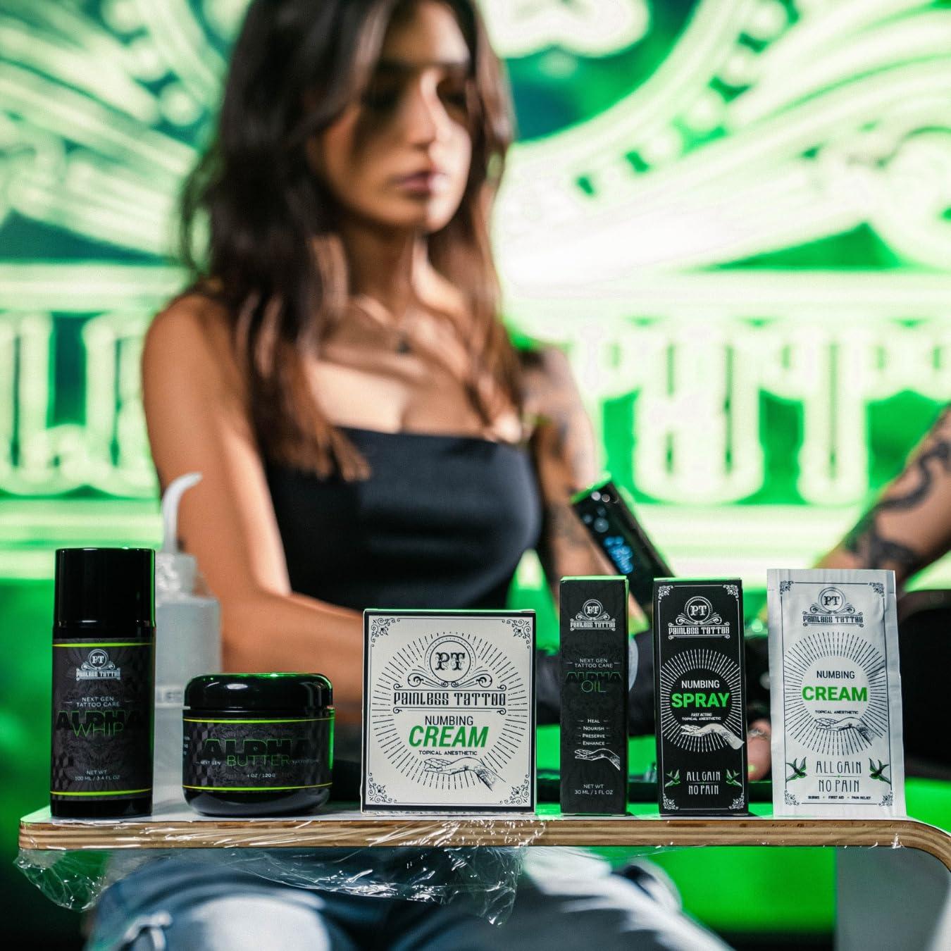 Painless Tattoo Painless Tattoo Cream - Maximum Strength Numbing Cream for Tattoos and Cosmetic Procedures - Now In Super-Sanitary Single Use Packets with a New Look! (15gr Packet - 2 Pack)