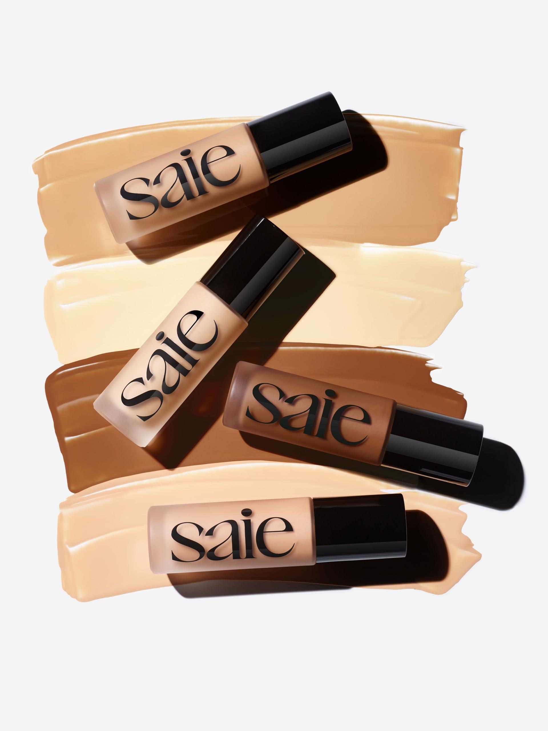 Saie Saie Glowy Super Skin Tint Liquid Foundation - Hydrating Serum Foundation with Lightweight, Medium Coverage - Formulated with Hyaluronic Acid to Hydrate, Brighten and Plump - Shade 22 (1.01 oz)