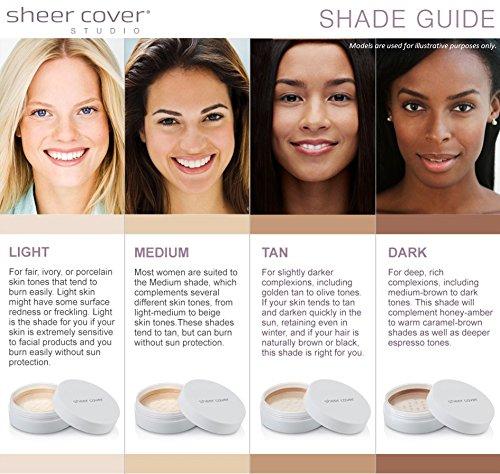 Sheer Cover Sheer Cover Studio Conceal and Brighten Highlight Trio Two-Toned Concealers Shimmering Highlighter Light/Medium Shade With FREE Concealer Brush 3 Grams