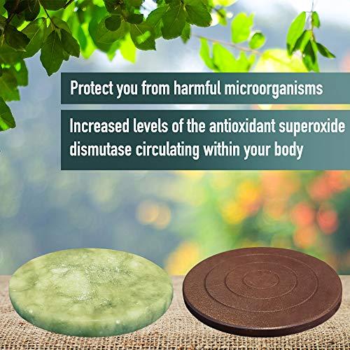 cellspa Cell Spa, Fir Belt Chi Ionic Ion Detox Machine Foot Bath Aqua Spa Cleanse With 2" Round Jade & 2" Round Ceramic Stone Powerful Boost Semi-Conductors of Negative Ions