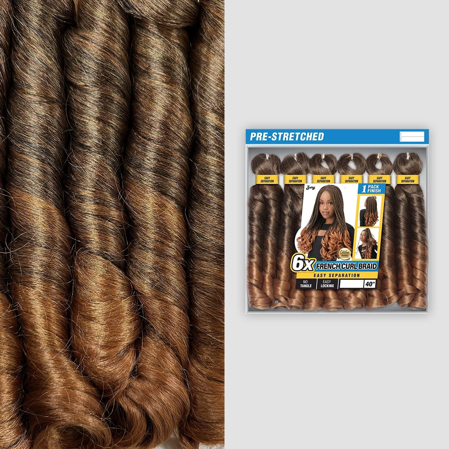 Zury Royal Zury Crochet Braids Hand Made French Curl Braid 6X (Honey Blonde(Royal-ZURY))