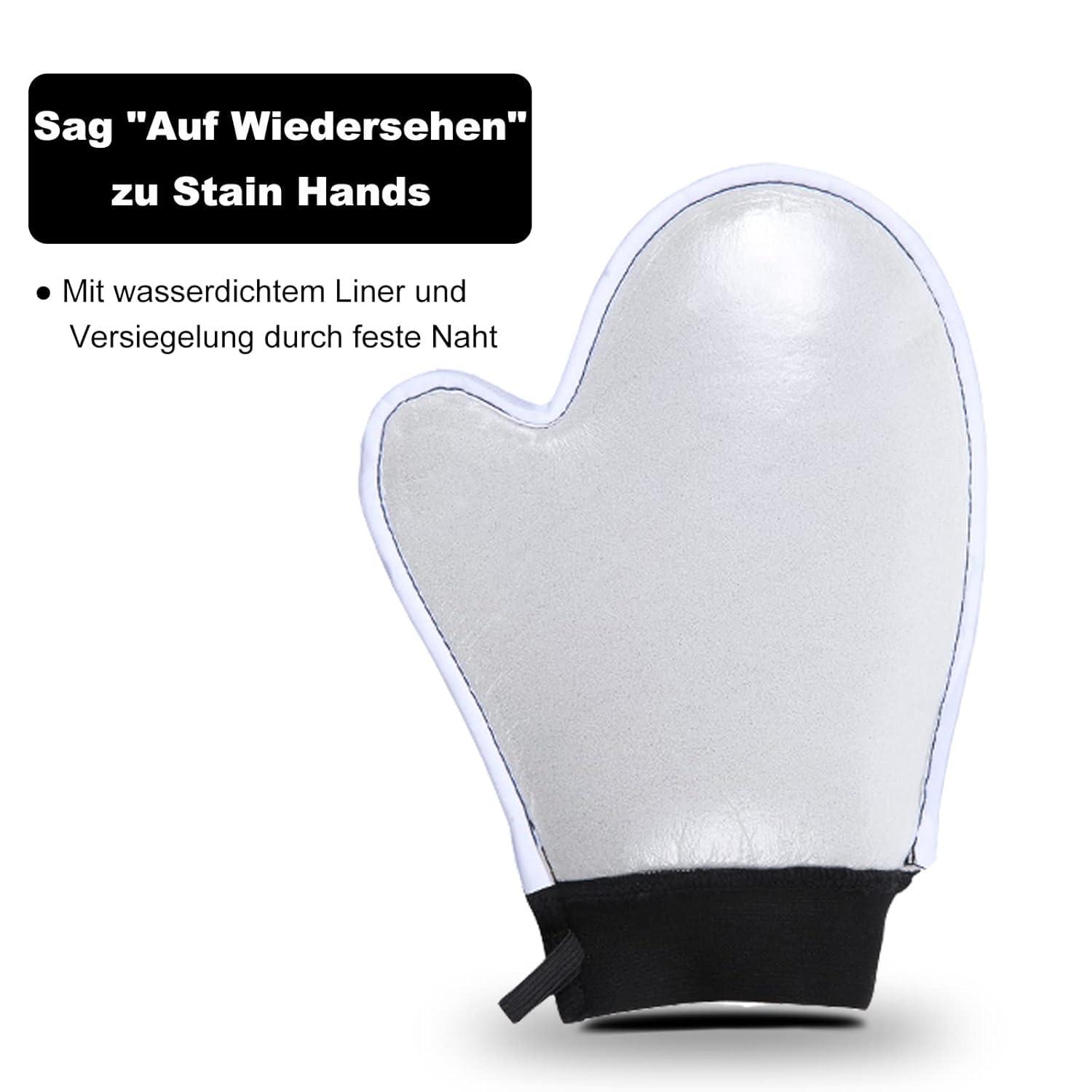 YVOIER Yvoier Self Tanning Mitt Applicator - Elastic Wrist Tan Mitt Applicator Microfibre Tanning Lotion Applicator Self Tanning Glove Sunless Tanning Mitt Streak Free Tan for Tanner Spray Mousse Lotions