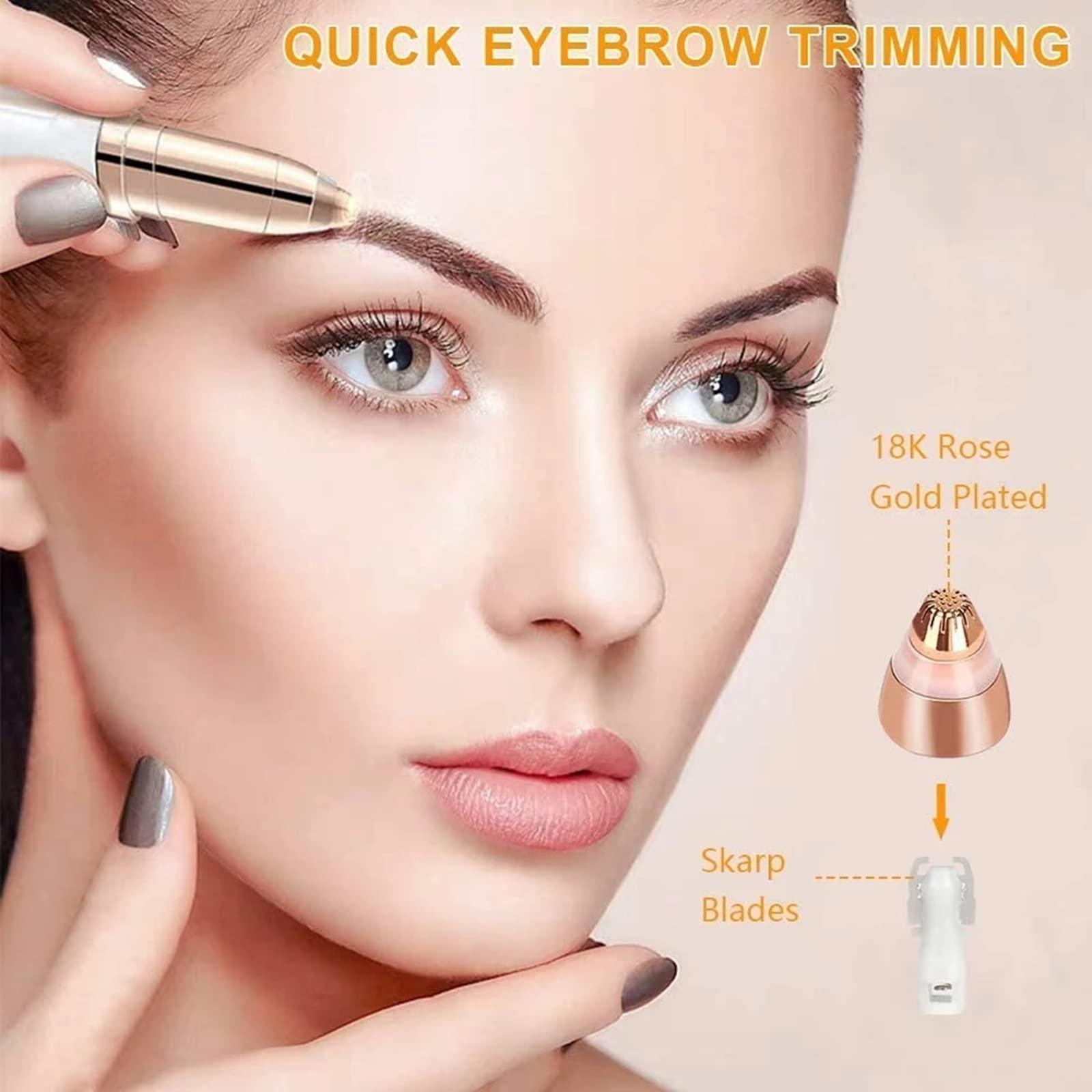 Efsanony Eyebrow Hair Remover replacement heads for Finishing Touch Flawless Brows Eyebrow Hair Remover,Painless Blades with Cleaning Brush - As Seen on TV (flawless eyebrow replacement heads, 6 pack)