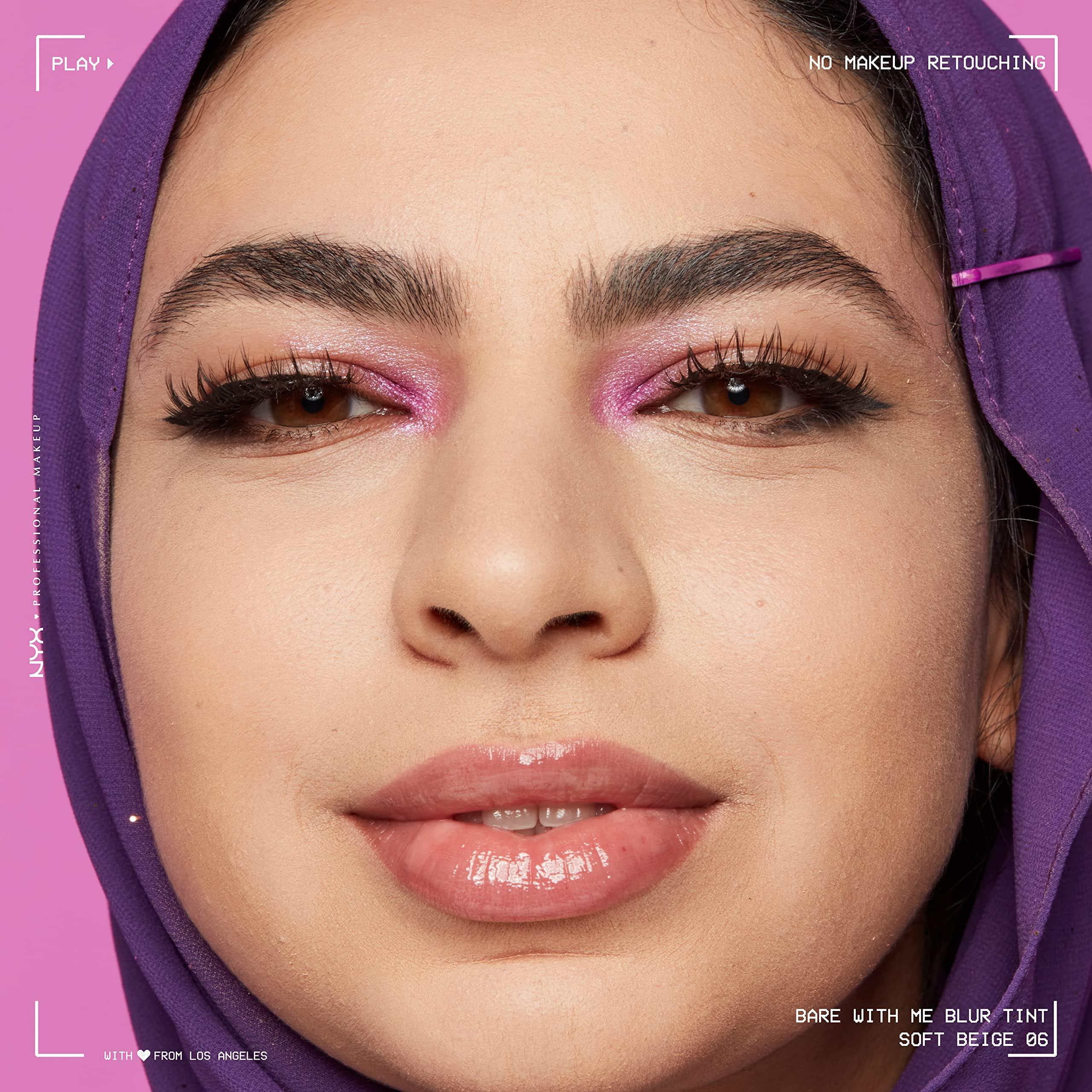 NYX PROFESSIONAL MAKEUP NYX PROFESSIONAL MAKEUP Bare With Me Blur Skin Tint Foundation Make Up with Matcha, Glycerin & Niacinamide - Soft Beige