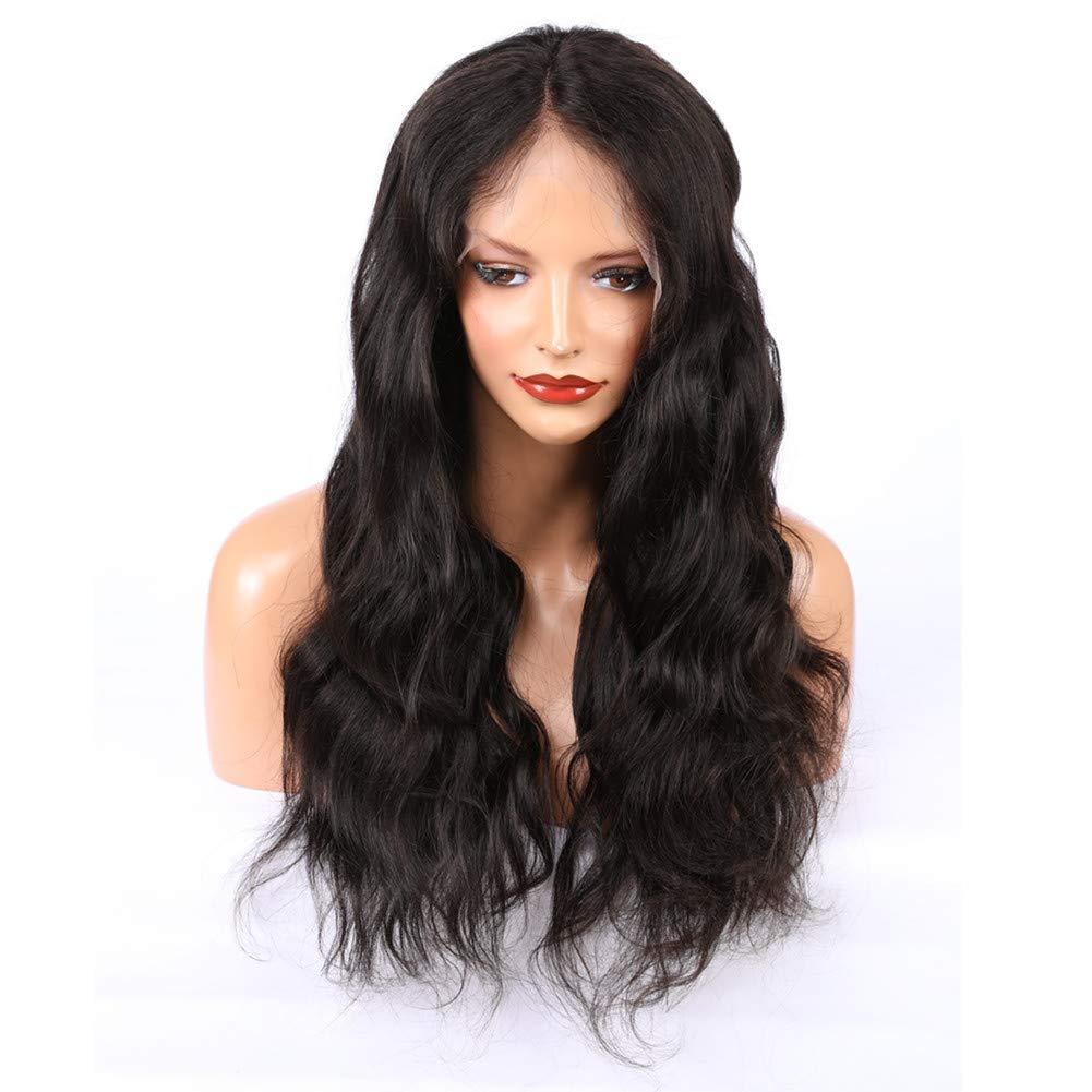 Tony beauty hair Tony Beauty Hair Natural Black Body Wave Full Lace Human Hair Wigs For Black Women Virgin Brazilian Hair Wavy Full Lace Wigs with Baby Hairs Glueless Lace Wigs 130 Density 10-26" (10" Free Part)