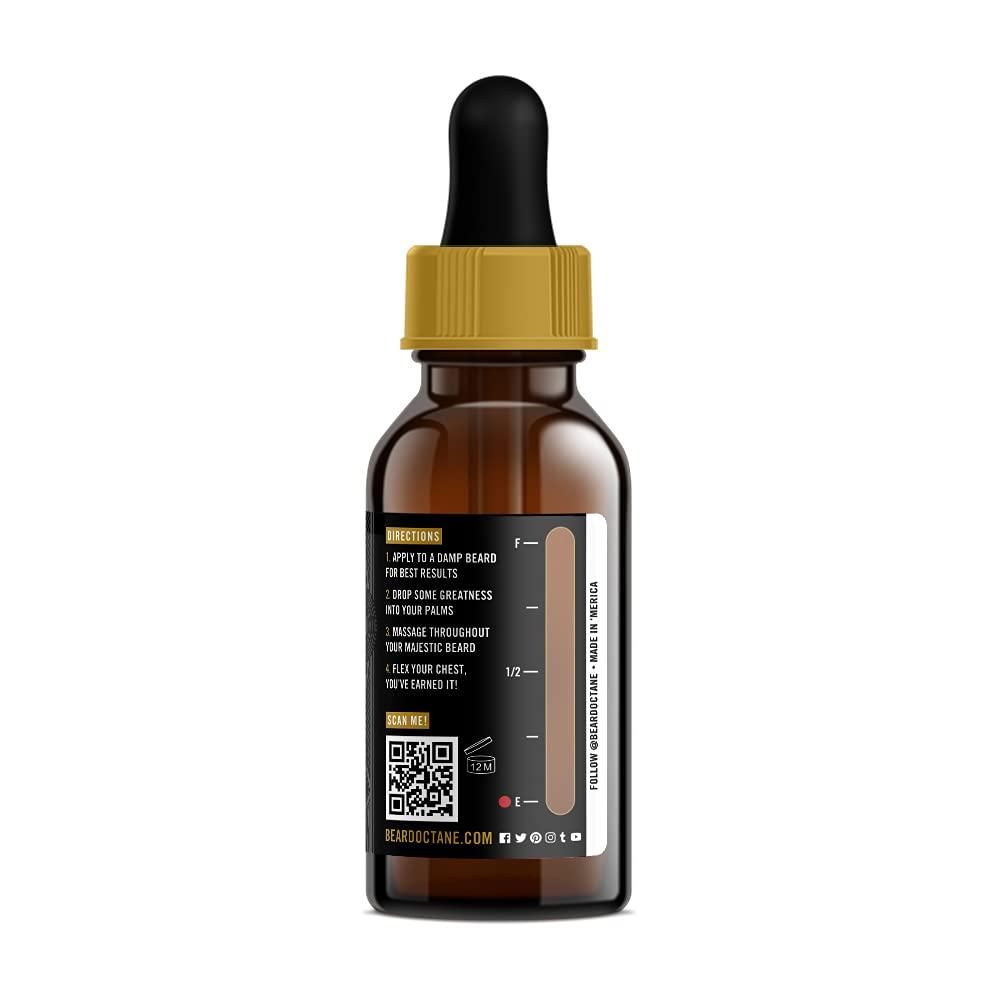 Beard Octane Beard Octane: Liquid Gold - Natural Beard Oil w/Argan Oil - 1 Oz - Promotes Healthy Softer Beards - Made in USA - Premium Handcrafted Beard Care