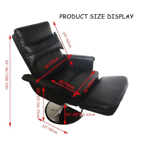 Banfluxion Banfluxion Black Hydraulic Pressure Premium Quality Top Design Facial Bed Spa Table Salon Chair Beauty Massage Chair Rest Lay Flat 180 Degrees for Beauty & Home Office Chair