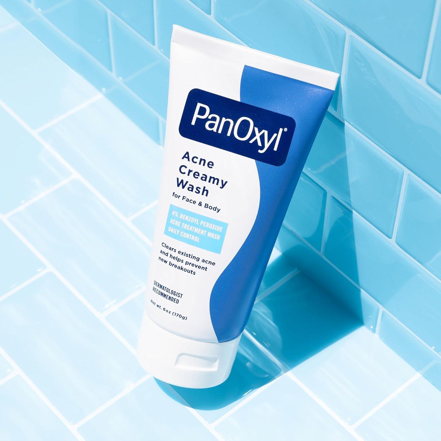 PanOxyl PanOxyl - Acne Creamy Wash 4 Percent Benzoyl Peroxide Daily Control, 6 Ounce
