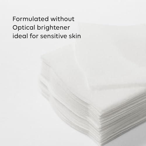 BIODANCE Biodance Cotten Pads, Soft and Thin Square Cotton Pads for Face Toner, Makeup Remover and Facial Cleansing | 50 x 2 Sheets