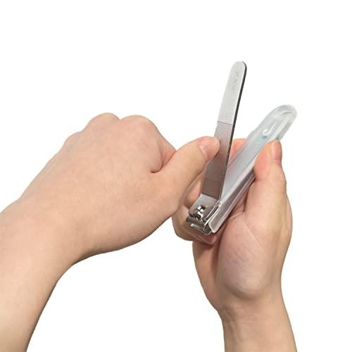 KAKUSEE Kakusee Nail Clippers (with Cover) Made by Seki Craftsmen Japanese Style Ultra Sharp Sturdy Fingernail and Toenail Clipper Cutters SS-11