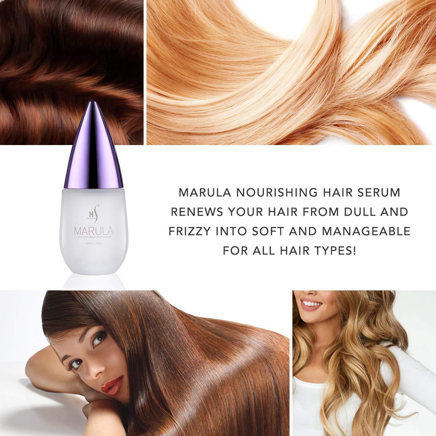 HerStyler Herstyler Grande Pink Curling Iron and Marula Oil Hair Serum Set