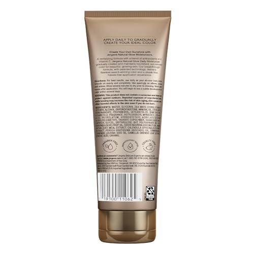 Jergens Jergens Natural Glow Self Tanner Body Lotion, Sunless Tanning, Medium to Deep Skin Tone, Daily Moisturizer with Coconut Oil, Vitamin E and Antioxidants, 7.5 Oz