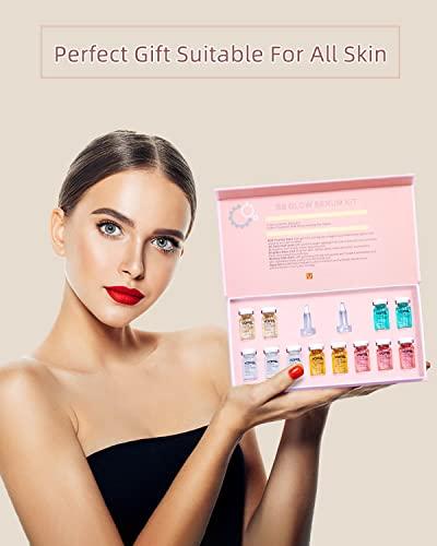 VOFEL BB Glow Starter Kit for Microneedling Serum Pigment Ampoule Skin Treatment Kits 0.27oz 24 Vials