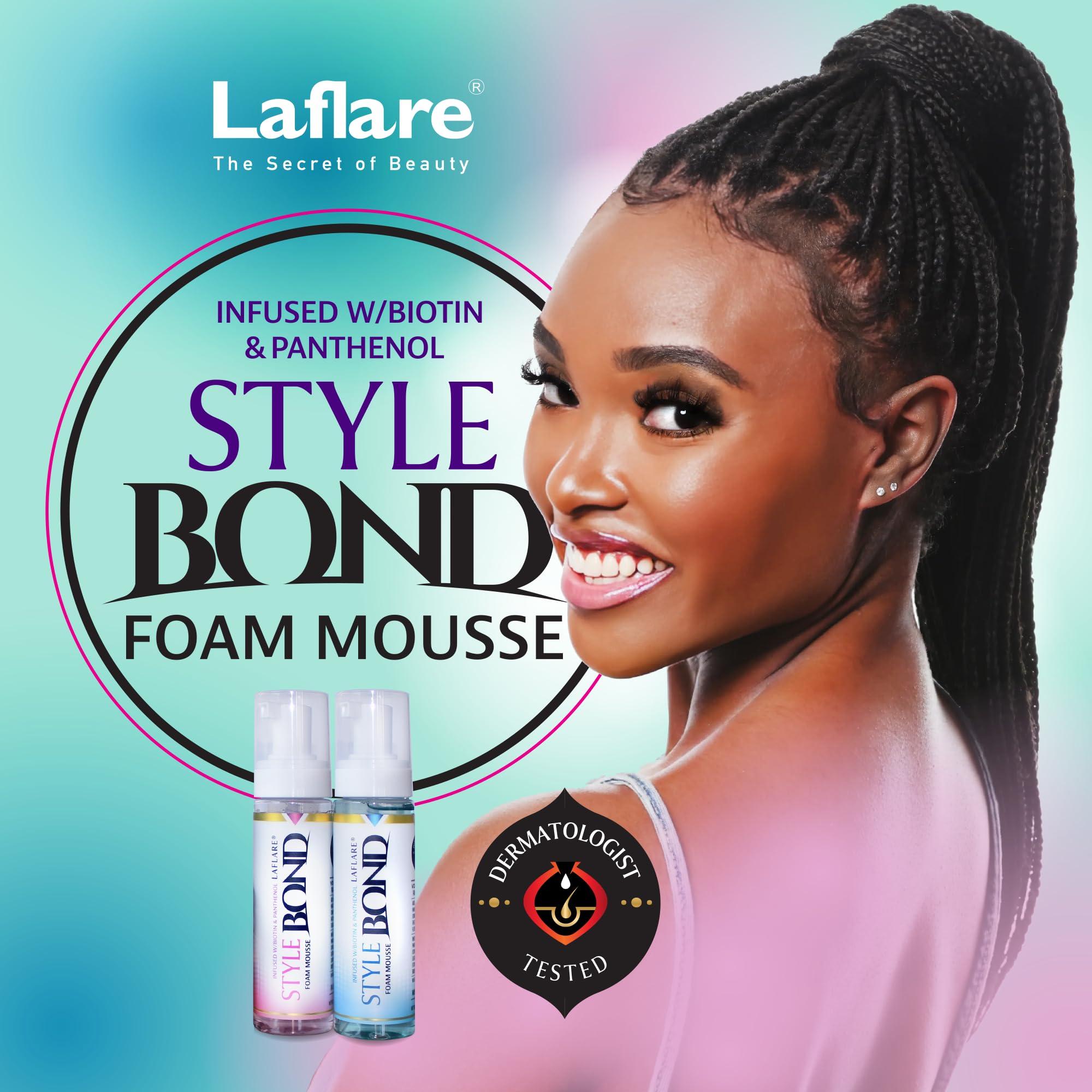 Laflare Laflare New Travel Size Mousse Foam - Hair Styling, Shine and Volume Mousse for Braid and Locs (Orchid)