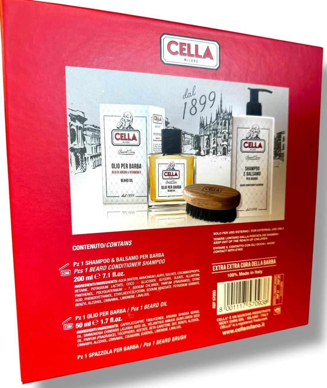 CELLA MILANO Cella/Oil Shampoo/Brush Set