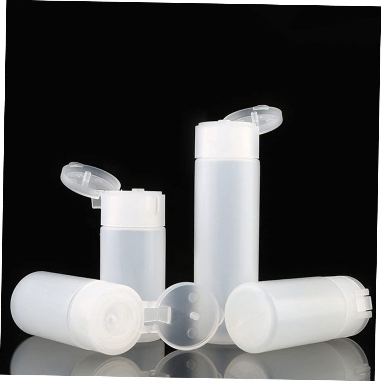 MUSISALY MUSISALY 10 Pack Empty Plastic Bottles Flip Top Shampoo Holder Bottles Sub-Packing Bottles Travel Bottles