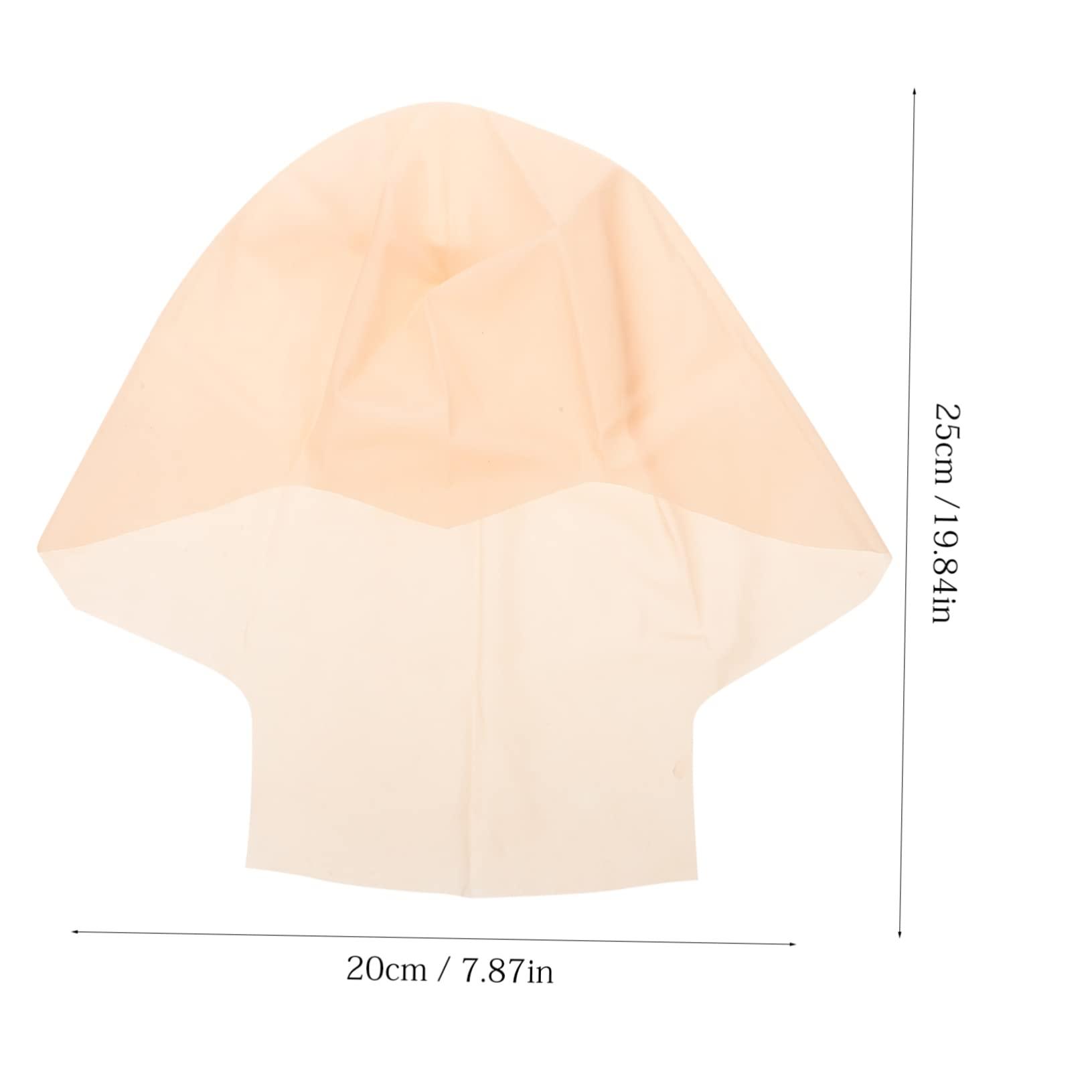 LALAFINA 2 Sets Latex Bald Cover Cosplay Bald Head Cover Adults Bald Head Cover Halloween Bald Head Cover Cosplay Costume Bald Prop Funny Bald Head Cover Latex Bald Head Cover Bald Caps