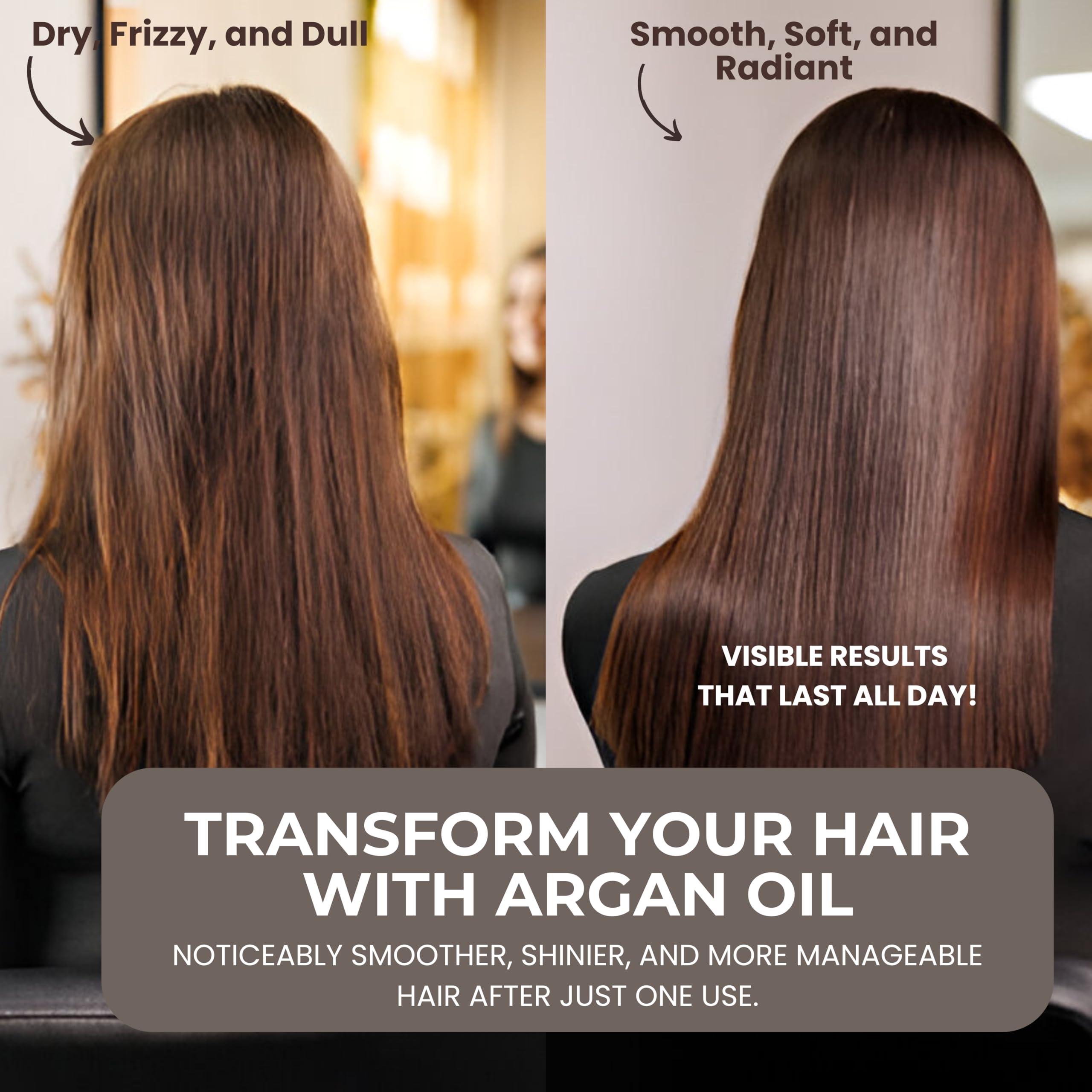 LUXURY TREND LUXURY TREND Pure Morocco Argan Oil - Nourishing Hair Oil for Silky, Frizz-Free Locks - Vitamin E & Fatty Acids Rich, Sulfate-Free Treatment for All Hair Types, 1.69 Oz