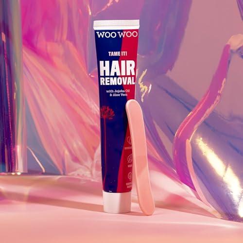 WOOWOO WooWoo - Tame It! In-Shower Natural Hair Removal Depilatory Cream | No Irritation Vegan Hair Remover For Sensitive Skin - Legs, Bikini, Intimate Areas (6.8 oz | 200 ml)