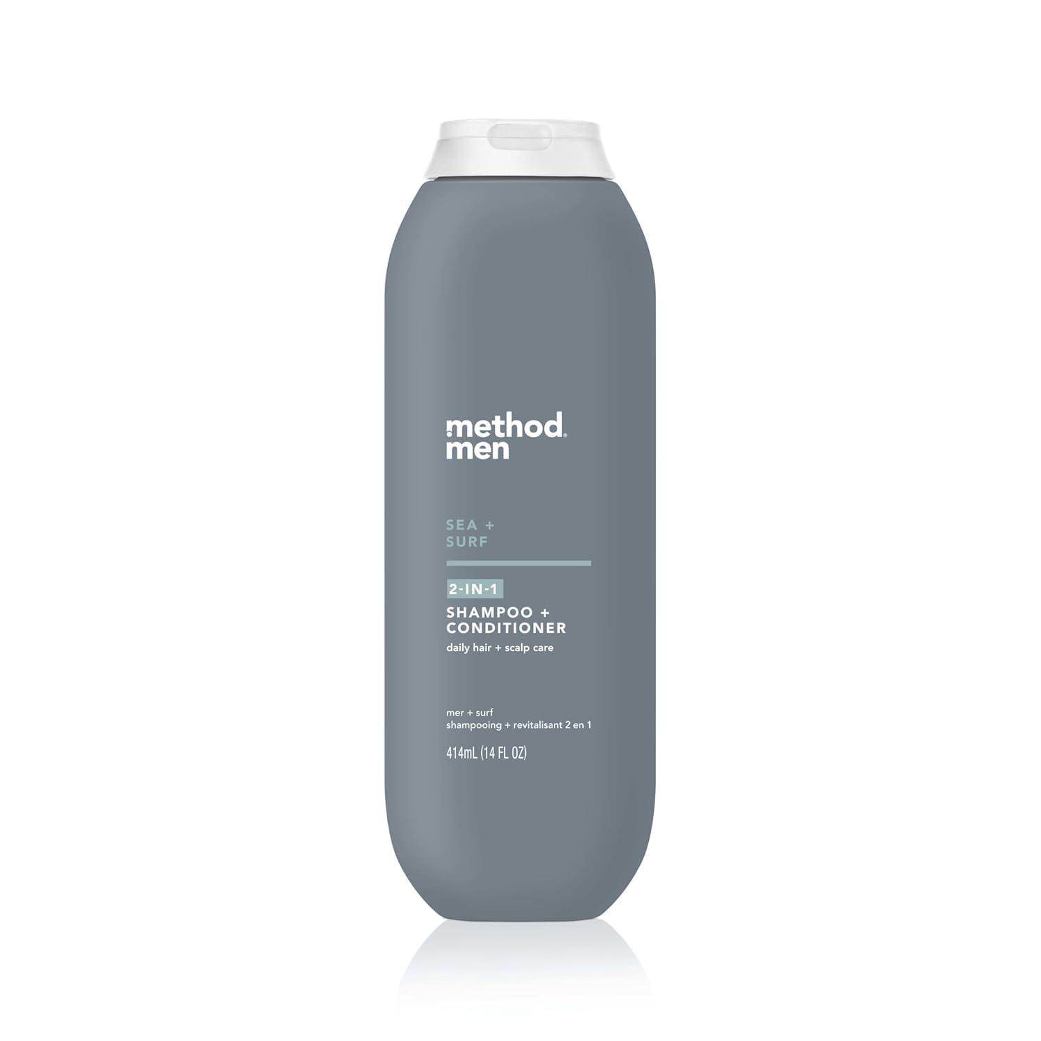Method Method Men 2-in-1 Shampoo + Condtioner, Sea + Surf, 14 Ounces
