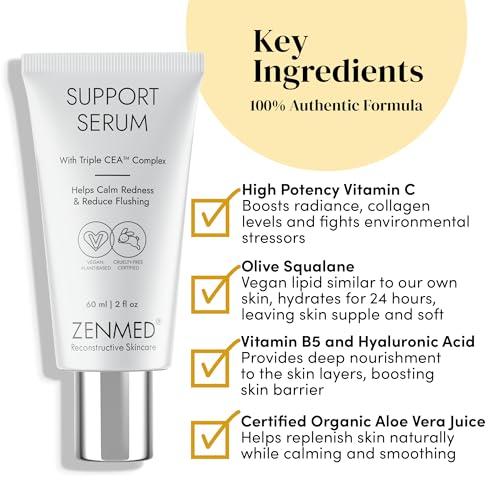 ZENMED ZENMED Hydrating Support Serum for Face - Serum for Face | Anti-Aging Facial Serum with Collagen - Face Serum for Women - 2 oz.