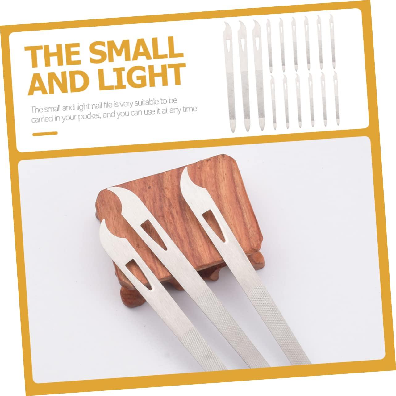 Healeved Healeved Nail Files and Buffers 15pcs Set Metal Fingernail Files for Manicure and Pedicure