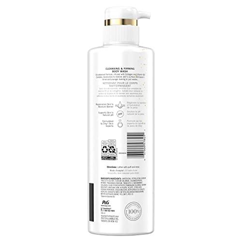 Olay Olay Body Wash Cleansing & Firming for Women with Collagen and Vitamin B3, 20 fl oz (Pack of 4)