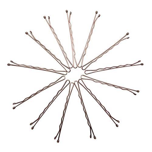 KWONG Dofash 3Cards Large Combination Package Women\'s Hair Styling Set - Bobby Pins 60pcs+Hyper Elastics Ties 30pcs+Snap Hair Clips 12pcsBrown