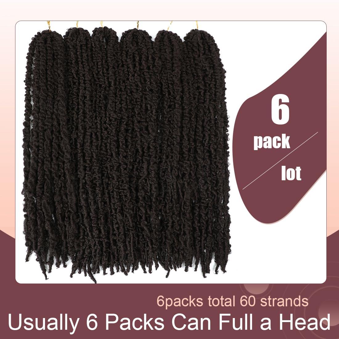 GetGal GetGal 36 inch Butterfly crochet Locs Hair 6 packs soft Distressed Faux Locs Crochet Hair for Black Women pro-looped Butterfly Soft Locs Natural Hair Extension(36inch,#4)