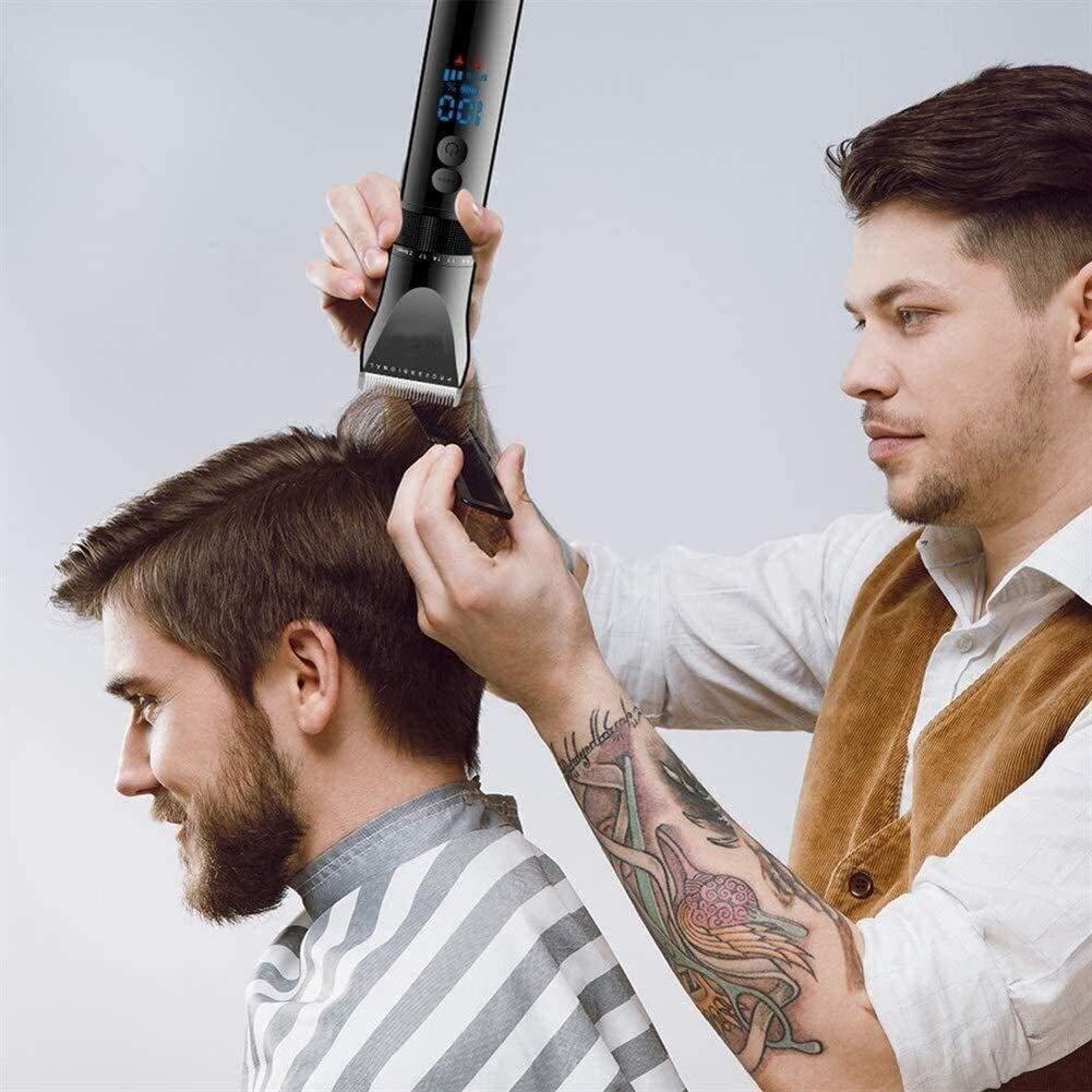 SKipdr Easy hair clipper Professional Hair Clippers cordless Haircut Hair Trimmer Adult Hair Cutting Machine Modeling Professional Hair Clipper Electric Hair Clipper Waterproof Base Charging Black Hair Dryer