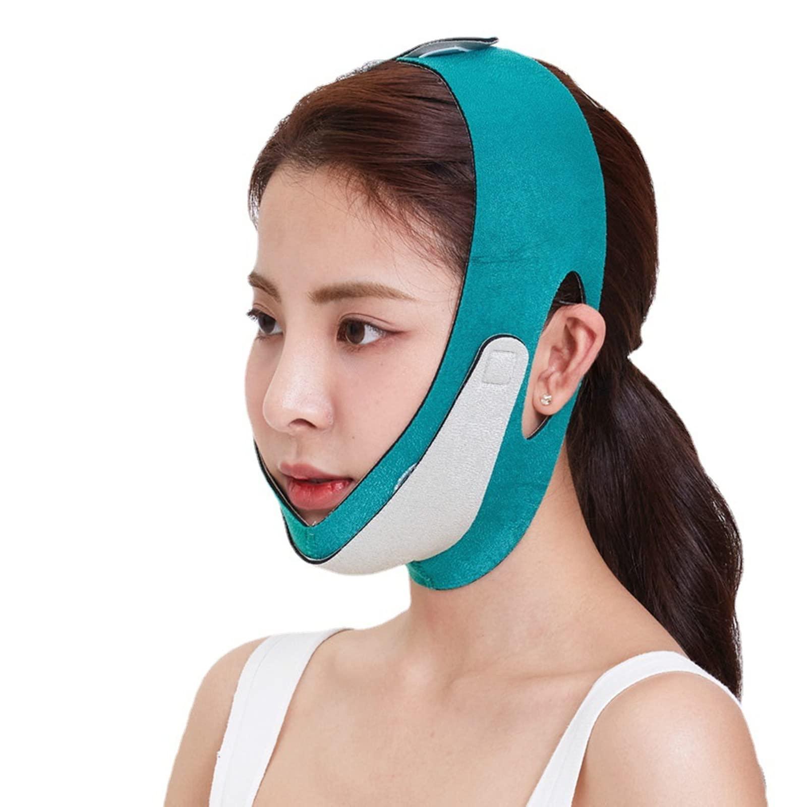 Luckyste Reusable V-Line Mask Slimming with Double Chin Reducer Facial Neck Lifting Strap Sculpting and Tightening