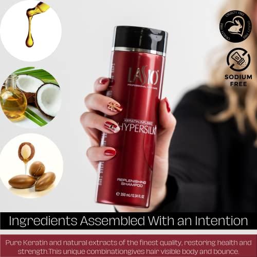 Lasio Lasio - Keratin-Infused HYPERSILK Replenishing Keratin Shampoo - 35.27 Fl. Oz - Repair, Restore & Redefine Hair Care Products - Keratin Shampoo Sulfate Free