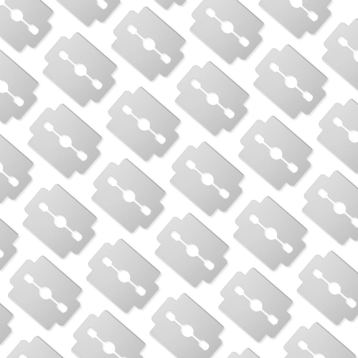 Mudder Mudder 120 Pieces Callus Shaver Replacement Blades Corn Plane Stainless Steel Blades Foot Care Tool for Removing Callus