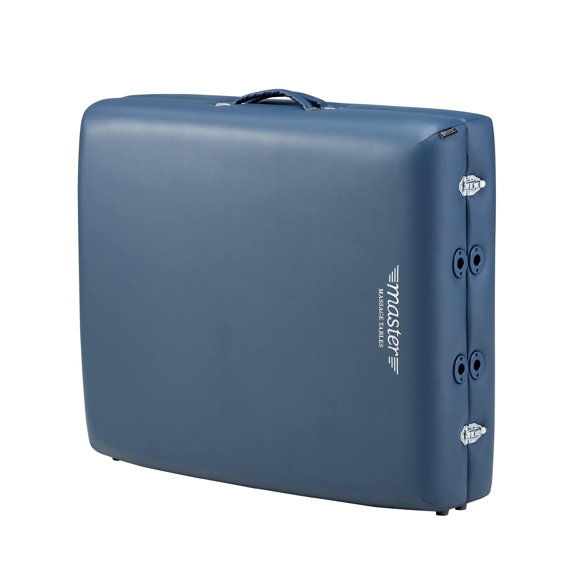 Master Massage Master Massage Coronado Therma Top Portable Massage Table Heated with Warming Top and 3-Inch Foam Cushioning- Tattoo Bed, Lash Table- Royal Blue (30 x 84)