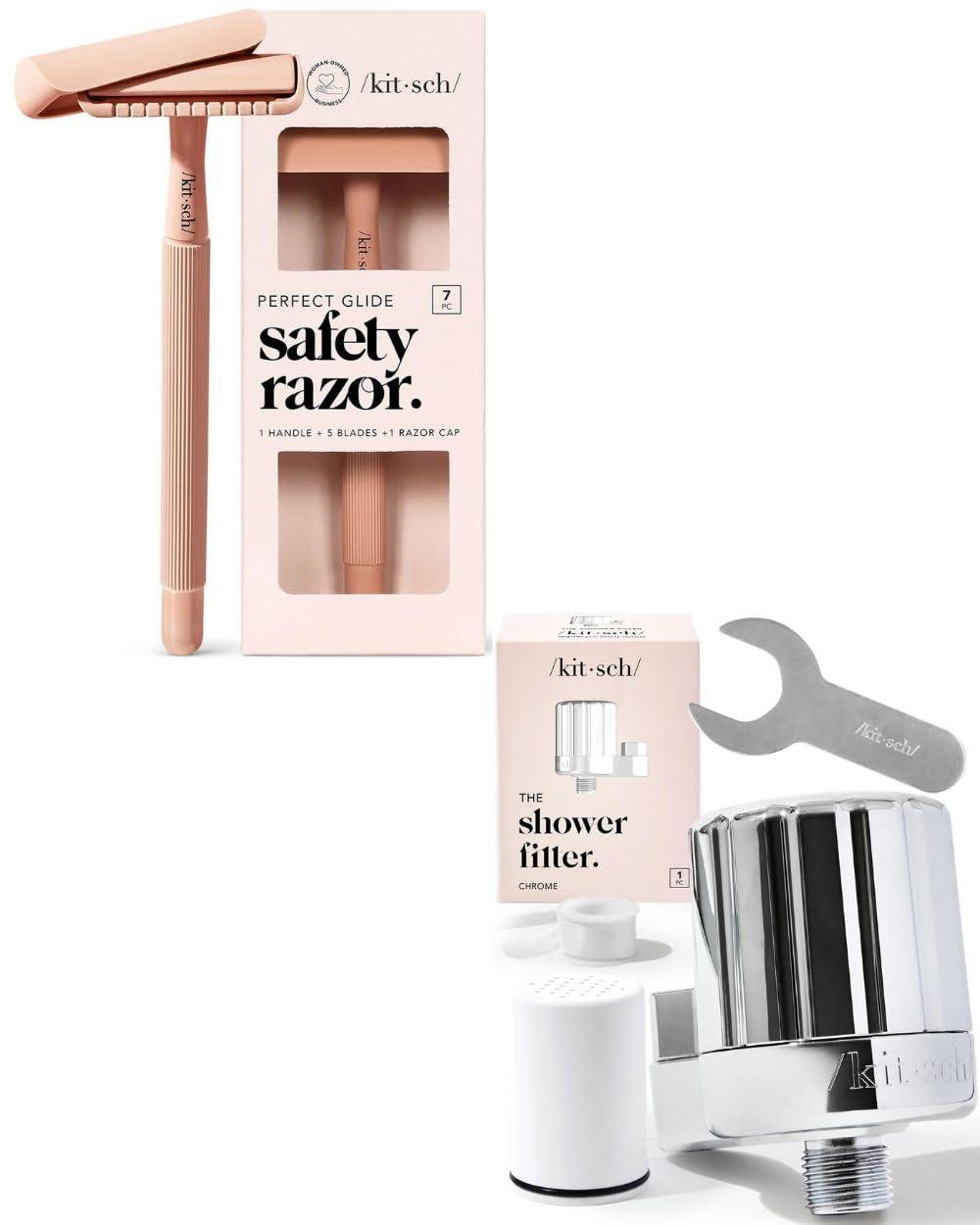 Kitsch Kitsch Double Edge Safety Razor & Shower Head Filter