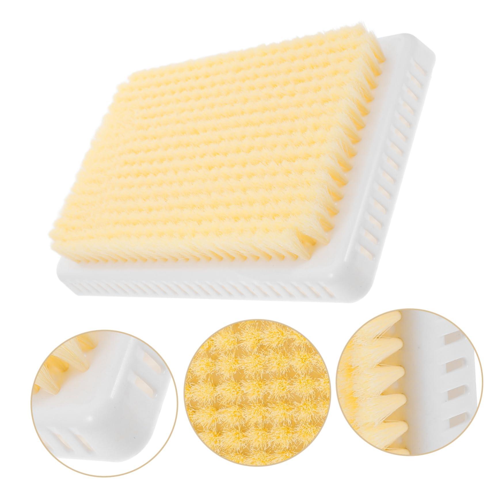 Didiseaon Didiseaon Back Rub Artifact Large Exfoliating Brush Shower Back Scrubber Brush Shower Brush Bathing Scrub Brush Shower Back Scrubber Back Shower Cleaner Brush Handsback Brush Beige Plastic