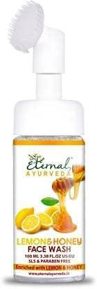 ROSEVILLA ROSEVILLA Eternal Ayurveda Lemon & Honey Face Wash - 100 ML bottle with inbuilt brush