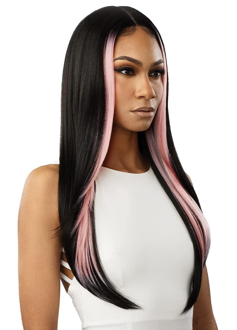 Outre Outre Lace Front Wig - Colorbomb - CHANDICE (1B/DRFF EMERALD GREEN)